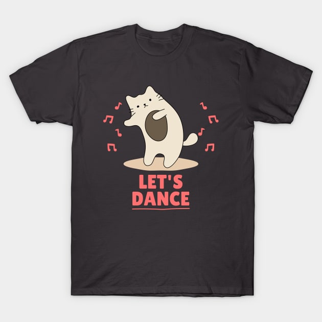 Let's Dance Cat T-Shirt by Tip Top Tee's